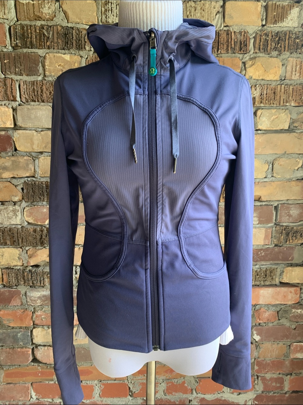 lululemon athletica Purple Zip-Up Hooded Bomber Jacket